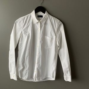 Gap white woven long sleeve